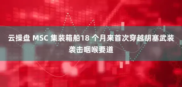云操盘 MSC 集装箱船18 个月来首次穿越胡塞武装袭击咽喉要道
